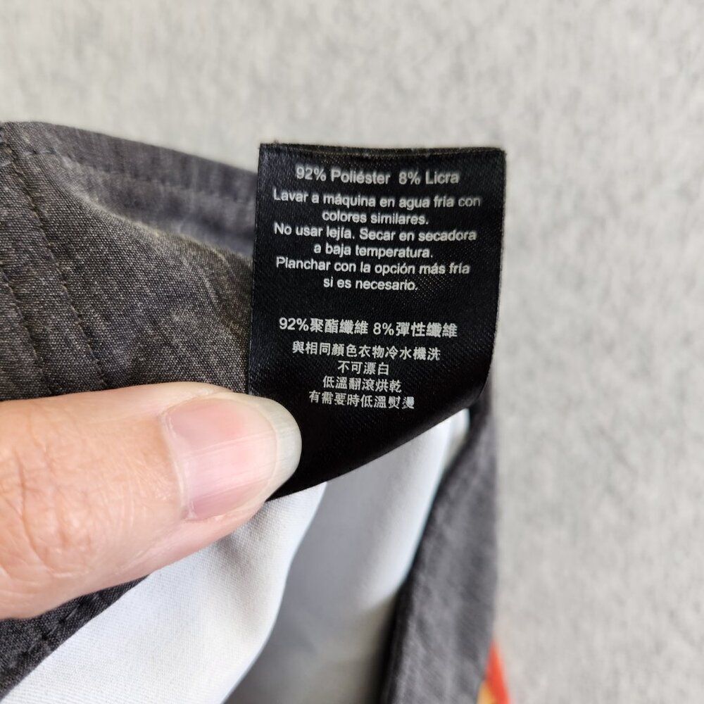 Kavu Board Shorts Mens M Black Ice Cream Popsicle Sunglass Loop Zip Pocket - Picture 14 of 16